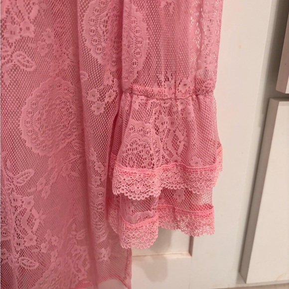 The Clothing Company Pink Lace Top - Picture 5 of 5
